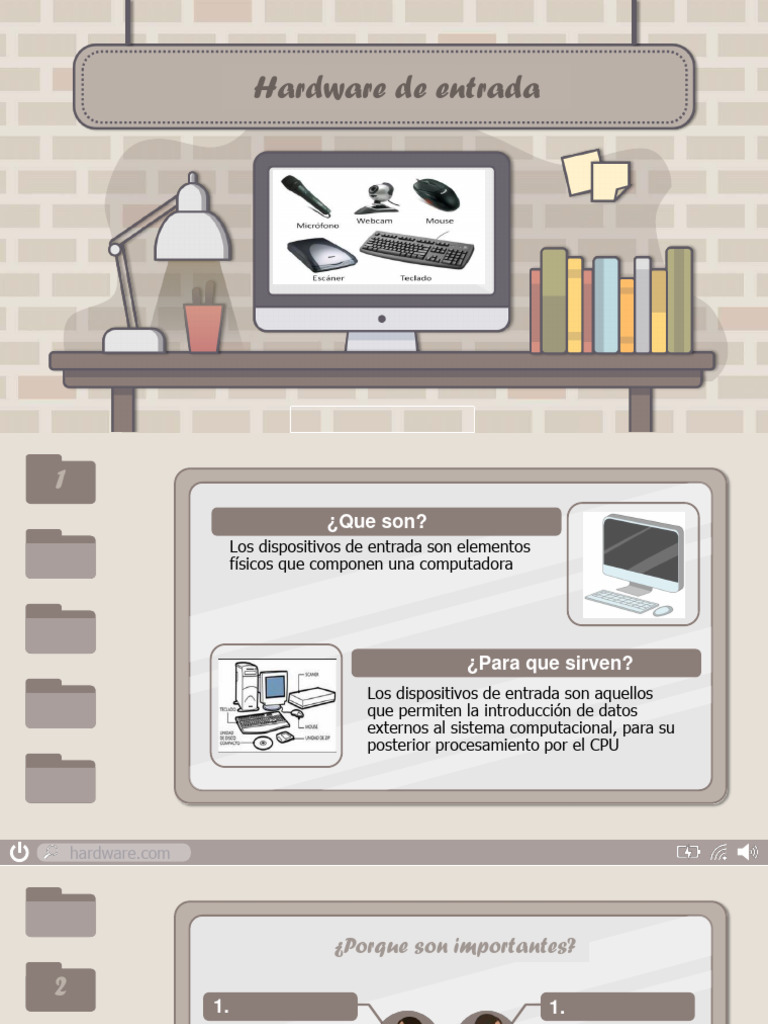 Hardware de entrada presentacion | PDF | Hardware de la computadora