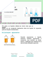 Dilatação Térmica em Fluidos