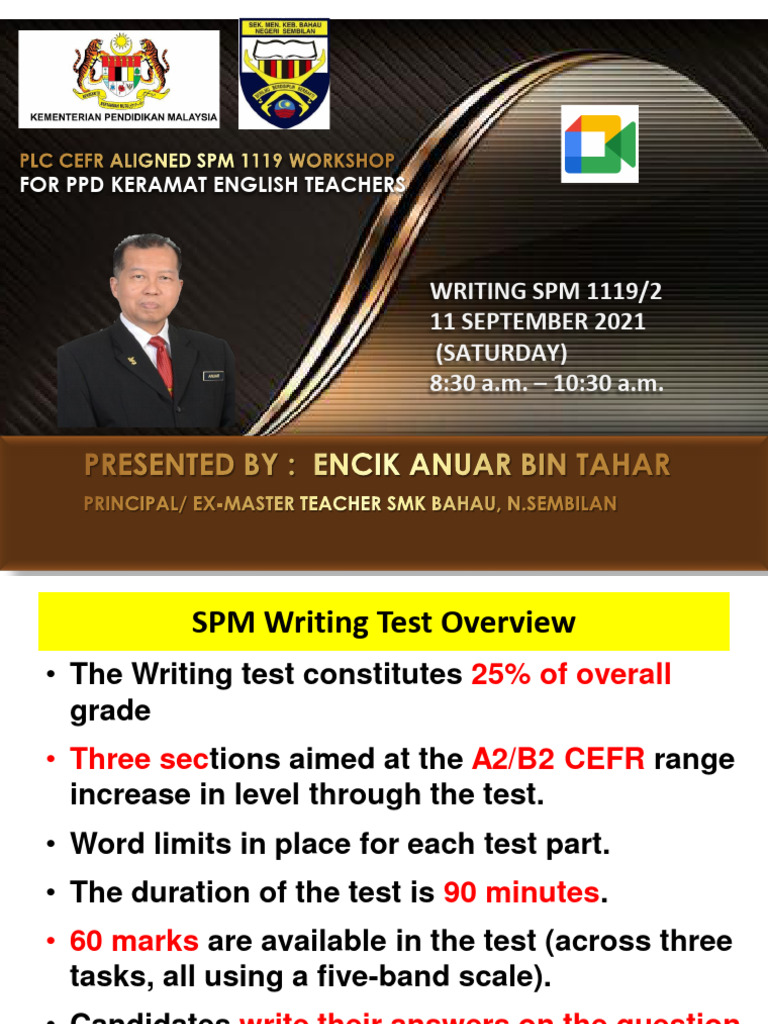 SPM Writing Test Format Overview | PDF | Paragraph | Essays