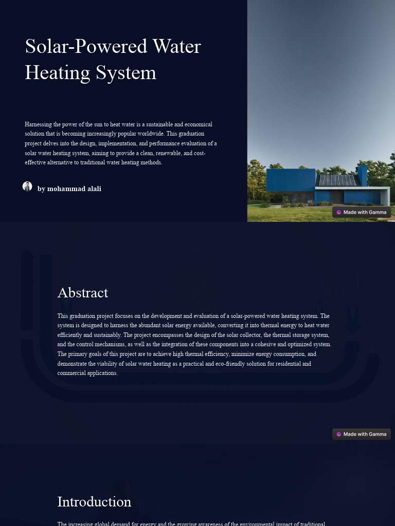 Solar-Powered Water Heating System Guide | PDF | Solar Energy ...