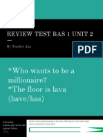 Review Test Basic 1 Unit 2