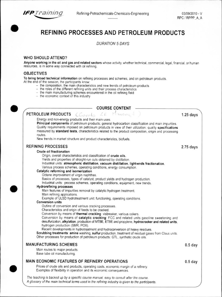 Refining Processes Petroleum Products Pdf