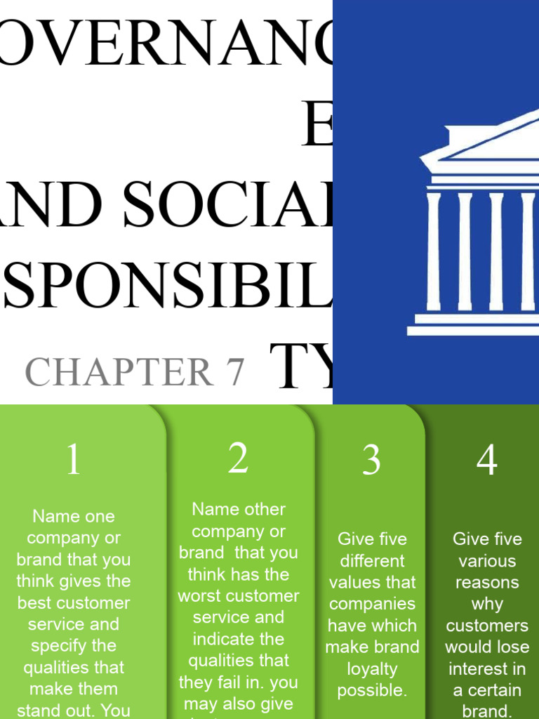 Good Governance Chap 7 Pdf Brand Customer