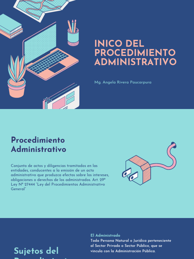 Inico Del Procedimiento Administrativo 4ta Semana 1 Pdf Petición