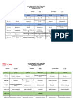 Calendarios de Examenes Parciales C120242° Semestre BB y BS