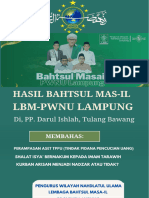 Hasil Keputusan Bahtsul Masa-Il PWNU Lampung 9 Mei 2025