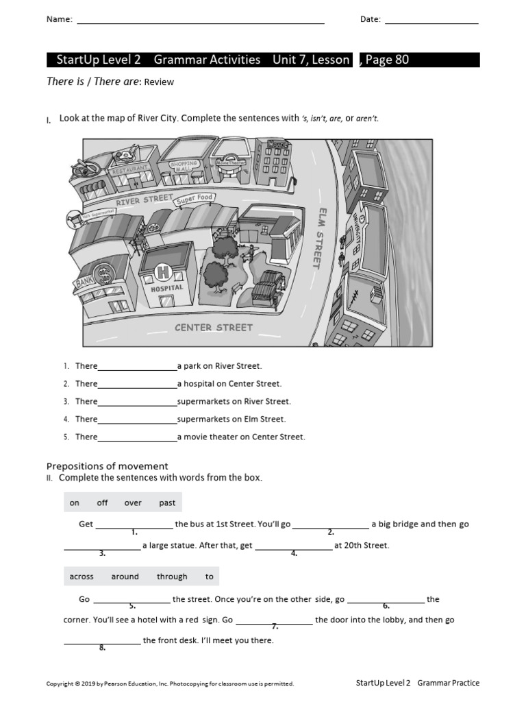 Startup Level 2 Grammar Activities Unit 7, Lesson 1, Page 80 | PDF