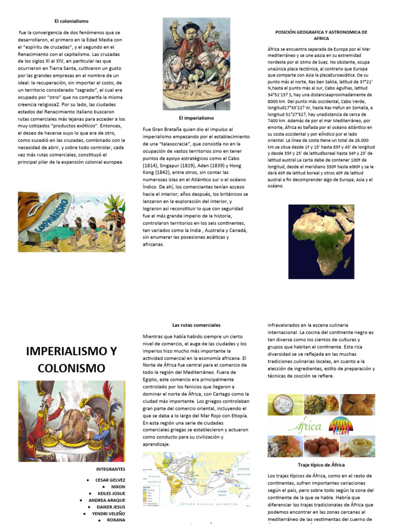 FOLLETO DEL Colonialismo | PDF | África | Colonialismo