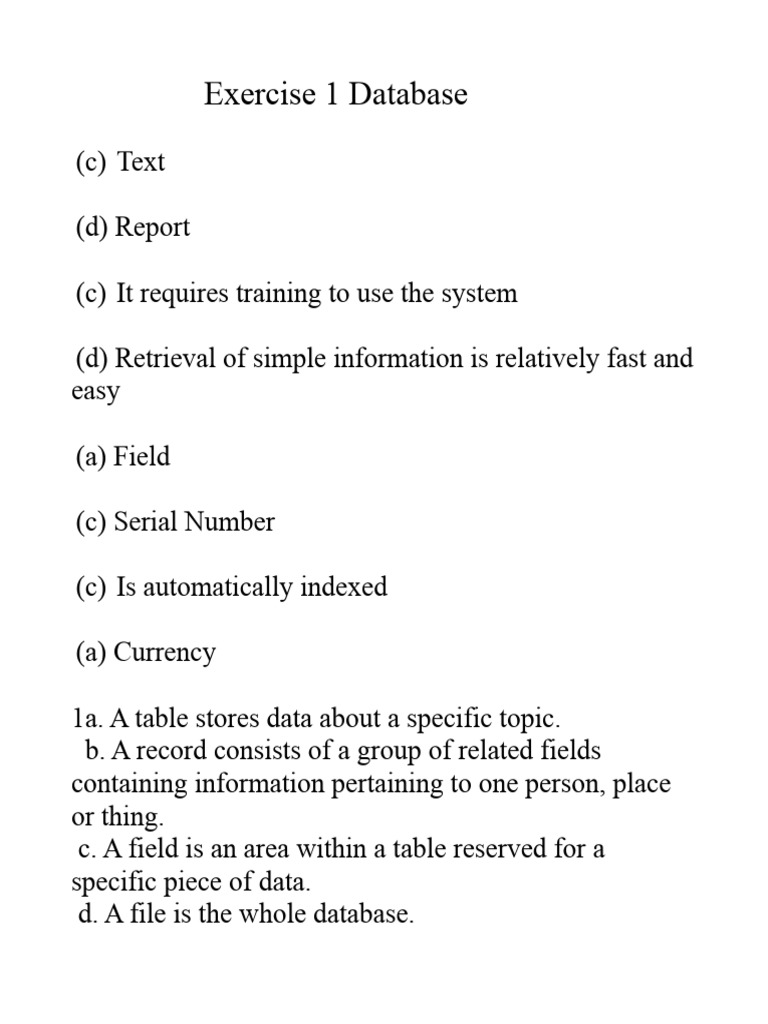 Understanding Database Structure and Keys | PDF | Computers ...