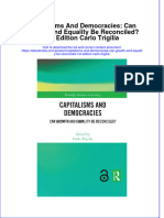 Download full ebook of Capitalisms And Democracies Can Growth And Equality Be Reconciled 1St Edition Carlo Trigilia online pdf all chapter docx 