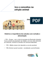 Aula 1 - Histórico e Conceitos de Nutrição Animal