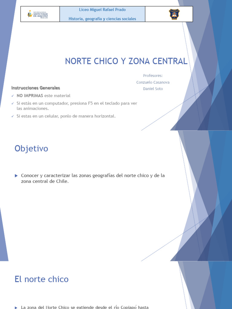 Características del Norte Chico y Zona Central de Chile | PDF ...