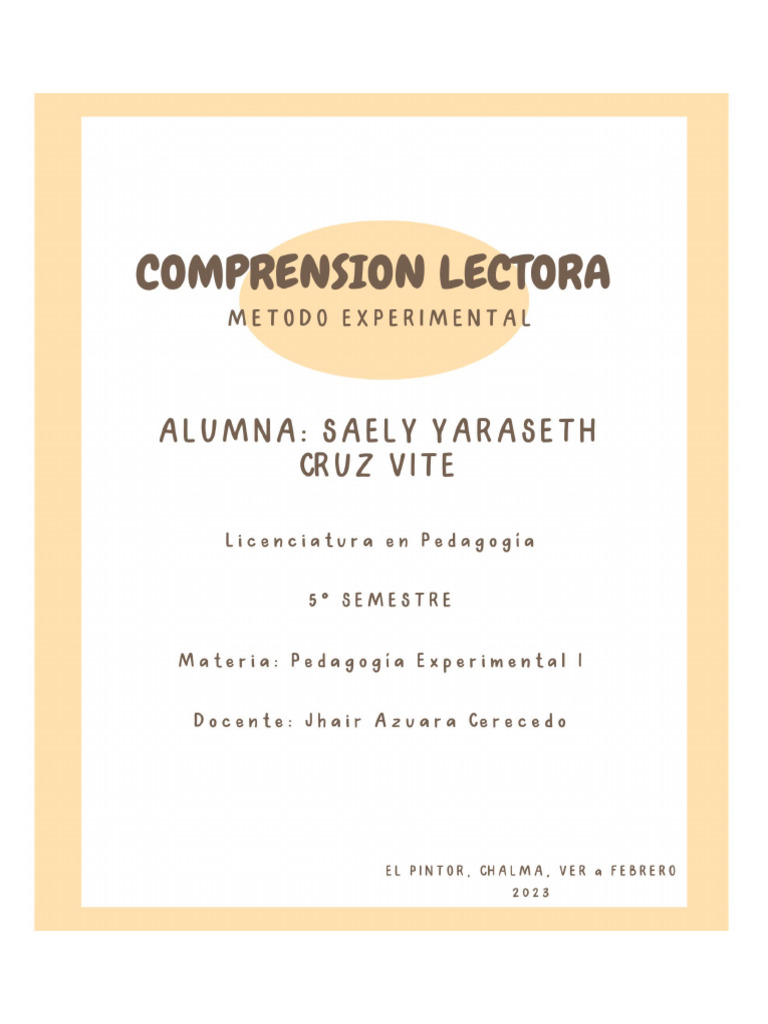 Mejorando la Comprensión Lectora en Primaria | PDF | Comprensión ...