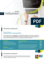 Sales Activity Management Products Sheet