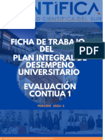 Ficha de Trabajo Del Plan Integral de Desempeño Universitario - EC1-2024-1