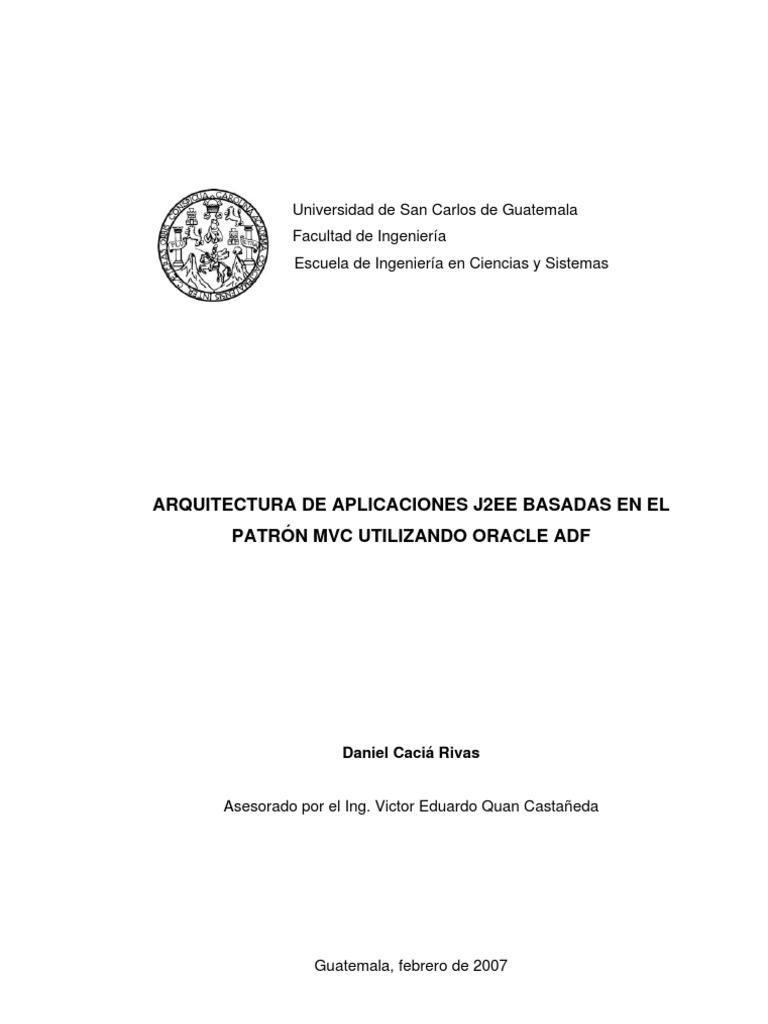 Arquitectura J2EE con Oracle ADF | PDF | Plataforma Java | Marco de ...