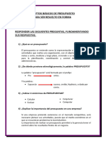 Tarea de Conceptos Básicos de Presupuesto Empresarial