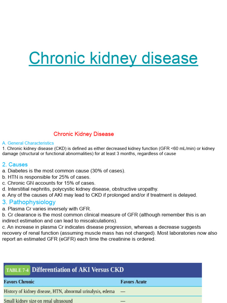 CKD NEW | Download Free PDF | Chronic Kidney Disease | Urological ...