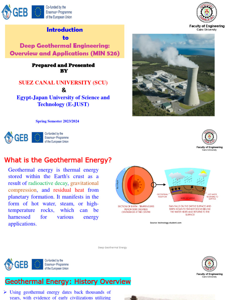 Deep Geothermal Engineering Overview | PDF | Geothermal Energy ...