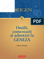 (Traditia Crestina) Origen - Adrian Muraru (Ed.) - Omilii Și Adnotări La Geneză (2014, Polirom)