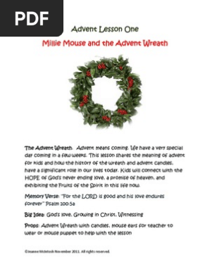 The Christmas Wreath Advent Week One