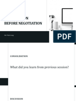 Negotiation - Chapter 10 - Preparation Before Negotiation