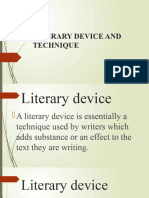 Literary Device and Technique