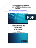 Full Ebook of Climate Change and Sustainable Development 1St Edition Madhusudan Fulekar Online PDF All Chapter