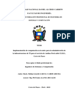 Escuela de Formación Profesional de Ingenieria de Sistemas Y Computación