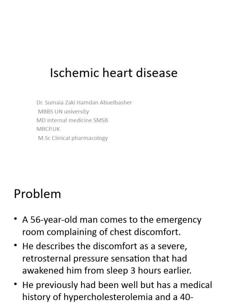2 - Ischemic Heart Disease | PDF | Myocardial Infarction | Coronary ...