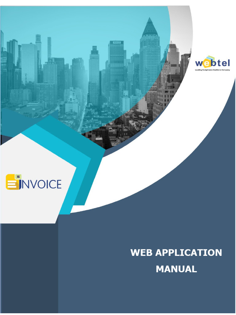 E-Invoice Web Application Manual | PDF | Invoice | Computing