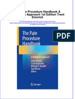 The Pain Procedure Handbook A Milestones Approach 1St Edition Trent Emerick Online Ebook Texxtbook Full Chapter PDF