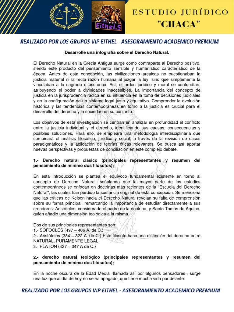 Infografía sobre Derecho Natural | PDF | La Ley natural | Tomás de Aquino