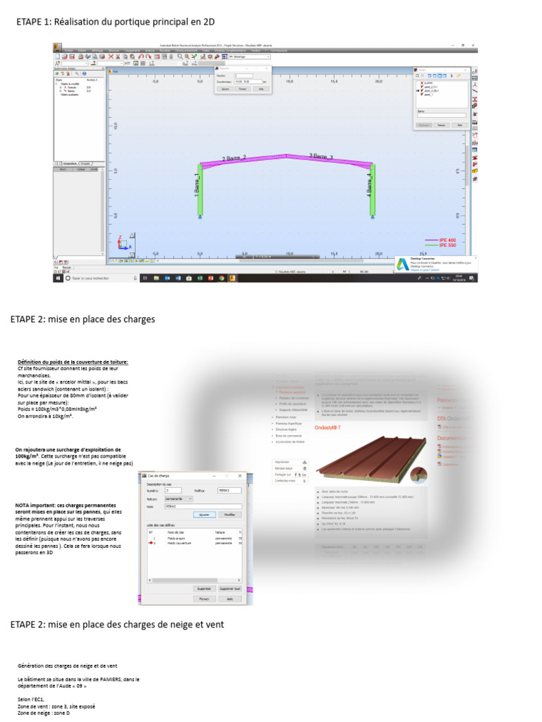 construction-et-charges-du-portique-2d-pdf-ing-nierie-des-structures