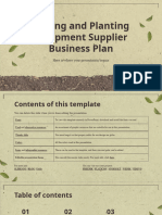 Sowing and Planting Equipment Supplier Business Plan