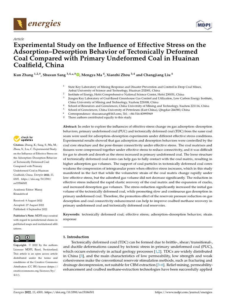 Experimental Study On The Influence of Effective S | PDF | Stress ...