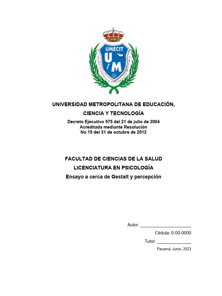 Gestalt y Percepción | PDF | Percepción | Sicología