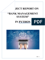 Report On Bank Management System