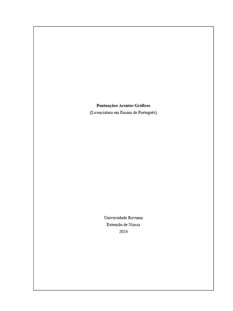 Acentuação E Pontuação Pdf Estresse Linguística Linguística