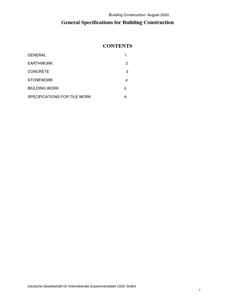 Construction Specs for Contractors | PDF | Specification (Technical ...