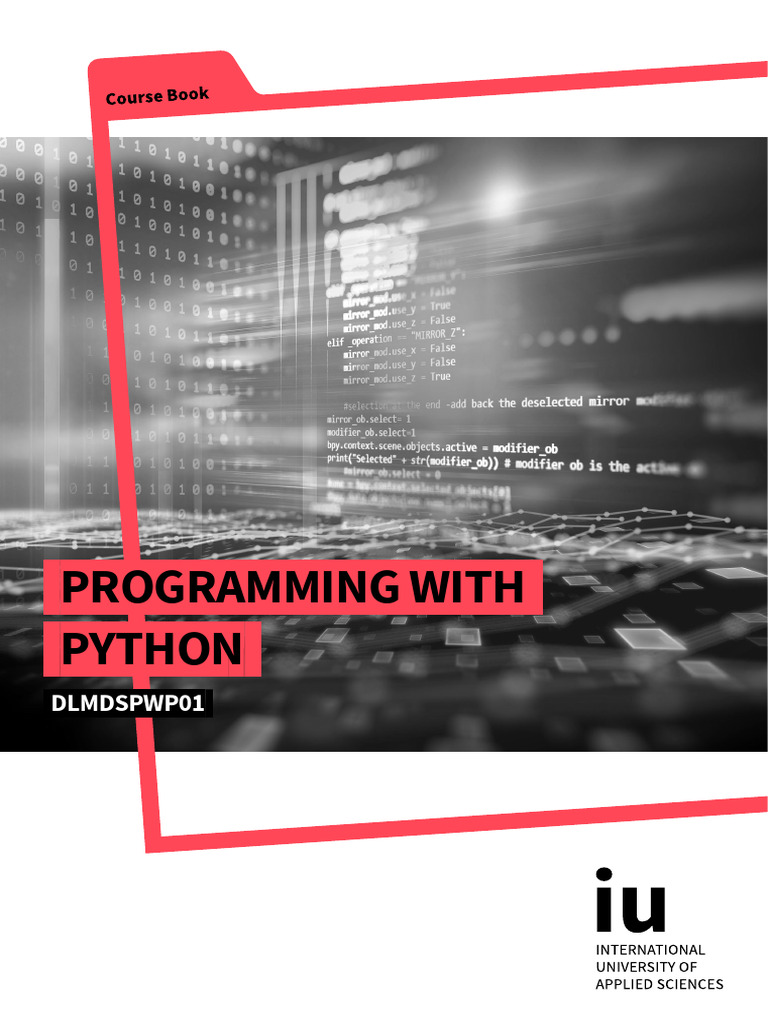 001-2023-0712 DLMDSPWP01 Course Book | PDF | Parameter (Computer ...
