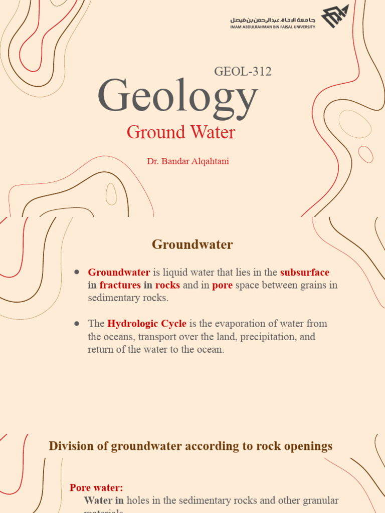 11 Ground Water Geology Download Free Pdf Aquifer Porosity