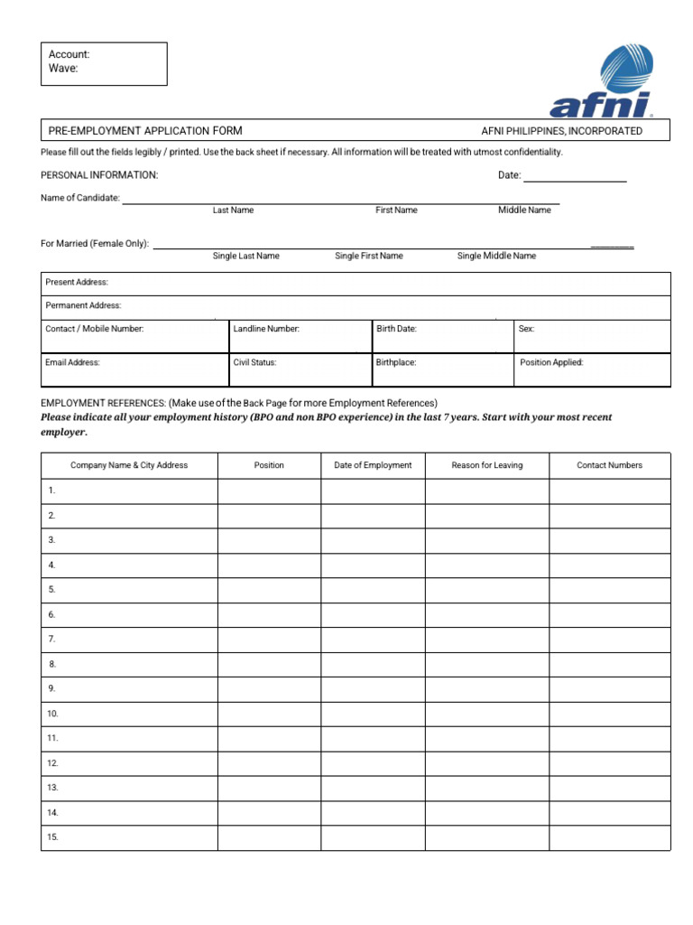 BI Form Template Updated - Aligned 1-2 | PDF | Background Check
