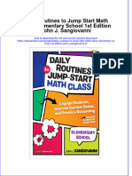 Full Ebook of Daily Routines To Jump Start Math Class Elementary School 1St Edition John J Sangiovanni 2 Online PDF All Chapter