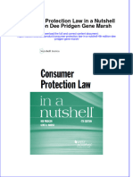 Full Ebook of Consumer Protection Law in A Nutshell 4Th Edition Dee Pridgen Gene Marsh Online PDF All Chapter