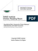 Quantifying Risk Closing Chasm Cybersecurity Cyber Insurance 36770