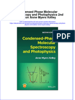 Full Ebook of Condensed Phase Molecular Spectroscopy and Photophysics 2Nd Edition Anne Myers Kelley Online PDF All Chapter