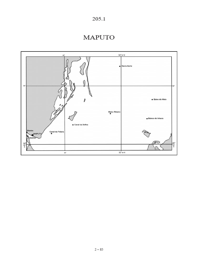 Tabela de Marés do Porto de Maputo | PDF | Geodésia | Oceanografia