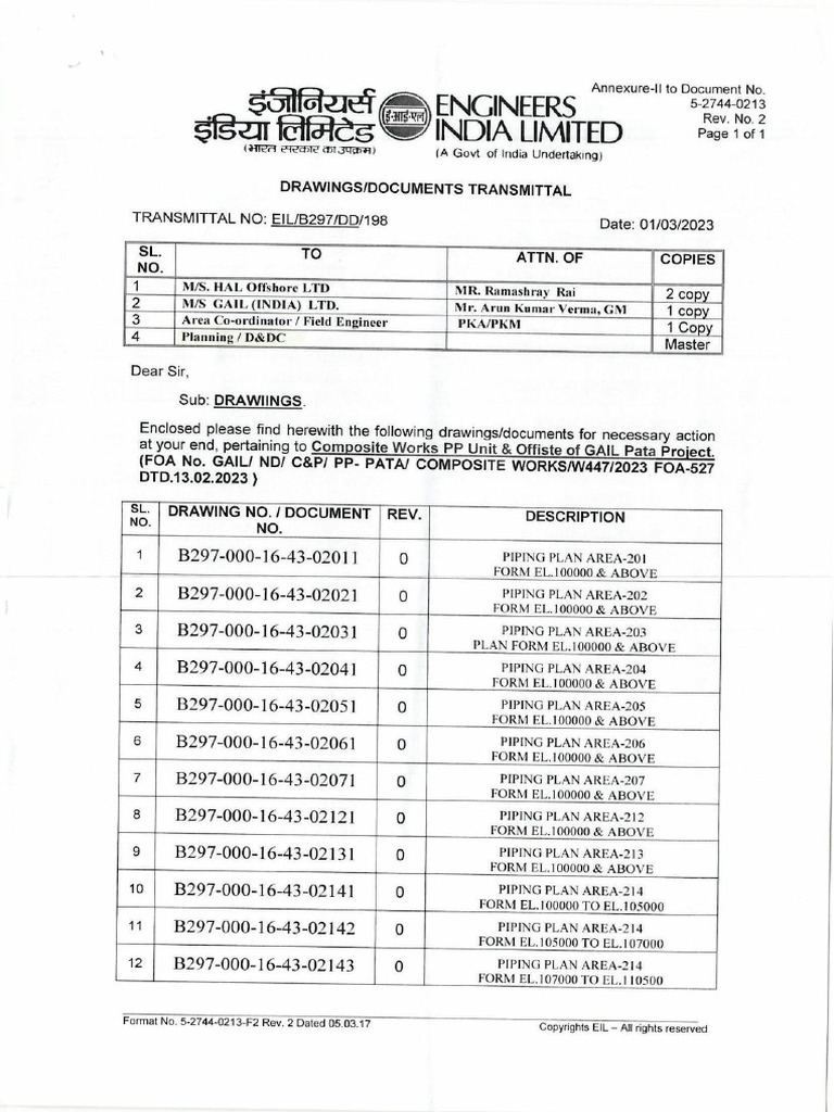 198-Transmittal Hal Offshore | PDF