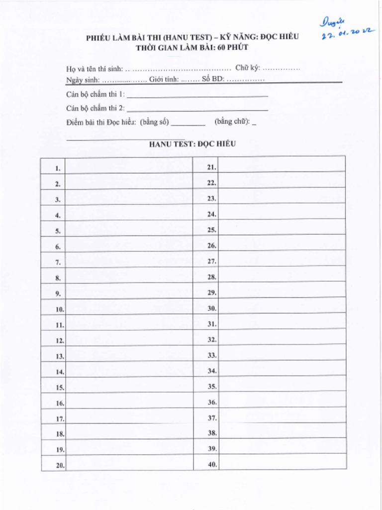 Reading Test | PDF